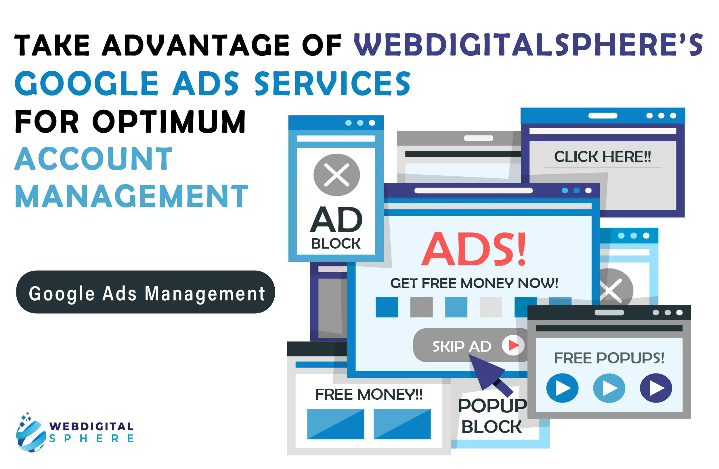 Google Ad Account Management services with our Google Ads account manager and google ads experts that manage auto bidding and Adwords budget monitoring