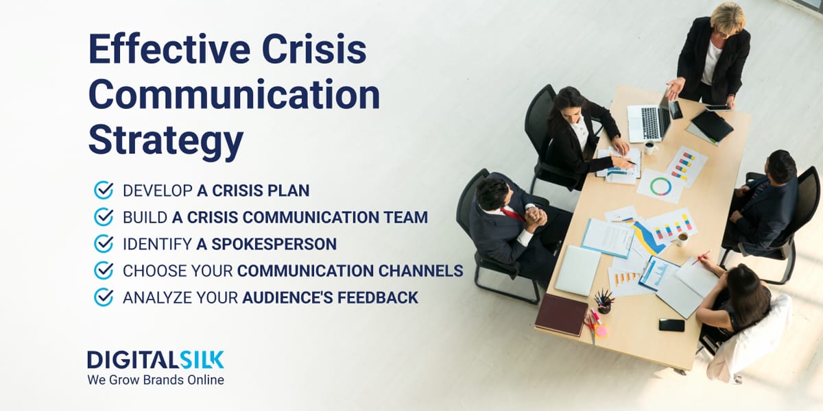 Tips to create a good strategy. Featured image for How To Create A Crisis Communication Strategy.