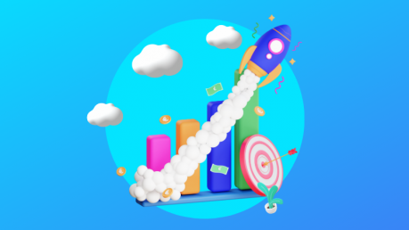 stages-of-business-growth-hero-image A hero image featuring a rocket going up