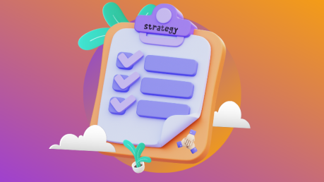 Brand communication strategy hero image featuring a strategy to-do list