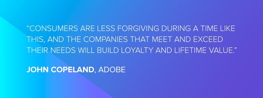 Shopping habits: Quote of John Copeland about consumer behavior during COVID-19 crisis