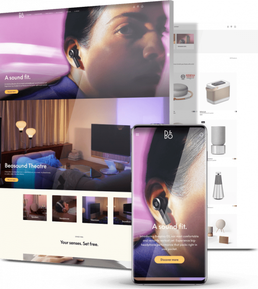 Adobe-Commerce-development-agency-Bang&Olufsen Adobe Commerce development Bang & Olufsen website example