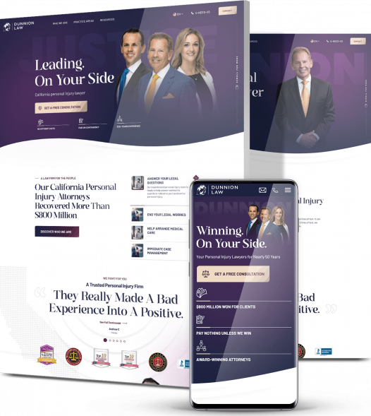 Web design company client Dunnion Law Web design company client Dunnion Law