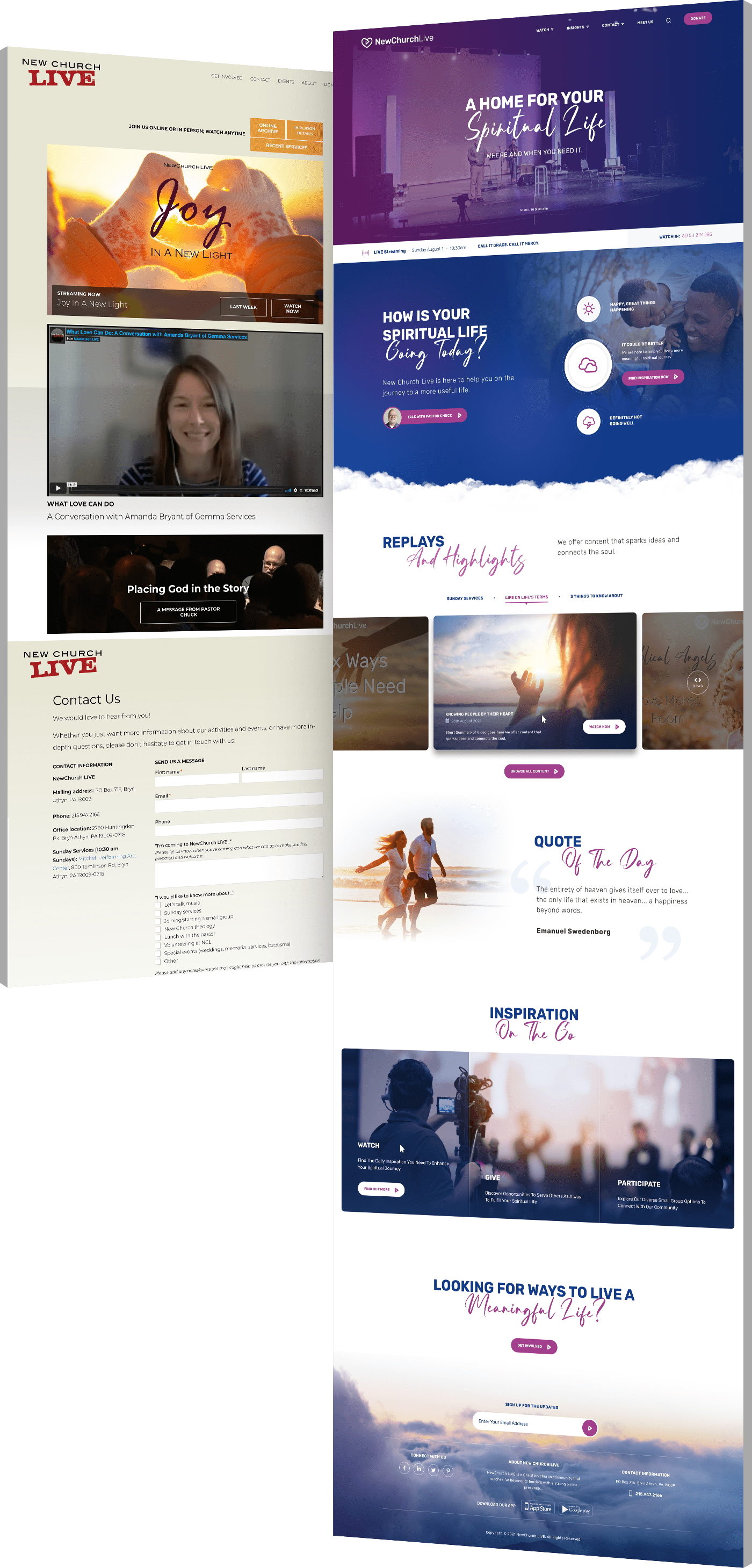 Web-design-company-custom-website-New-Church-Live New Church website design comparison - before and after redesign