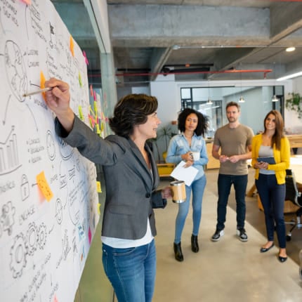 strategists working on brand positioning in a hotel branding project