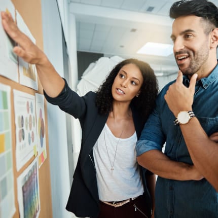 strategists working on brand positioning in a real estate branding project