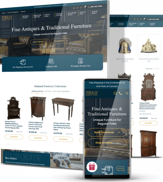 Magento Support Services Eurolux collage