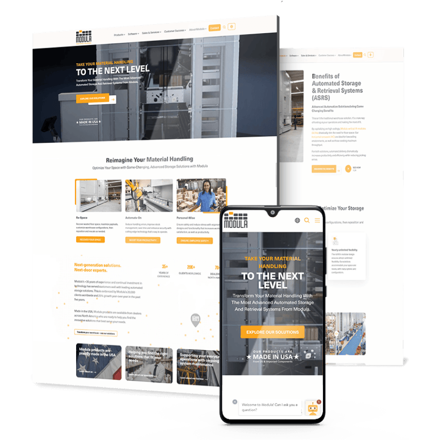 Image showing Modula's site on desktop and mobile