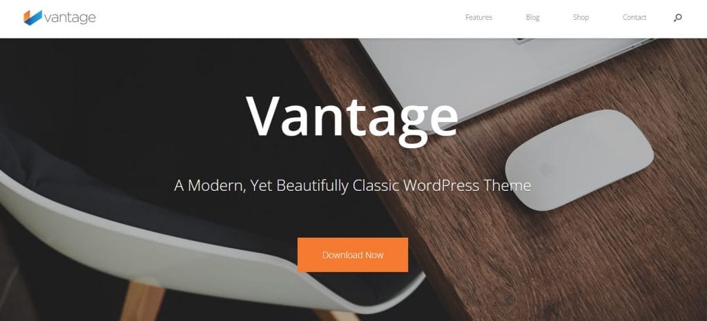 Vantage website homepage