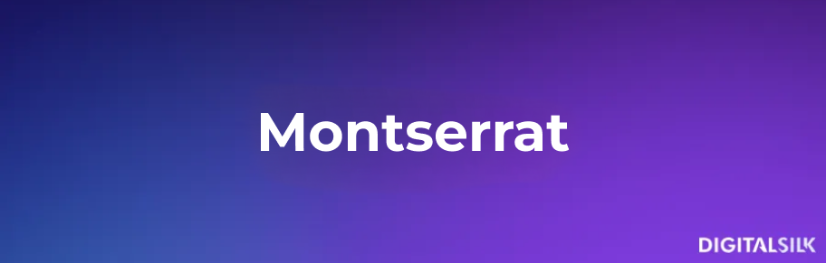 Image showing the Montserrat font