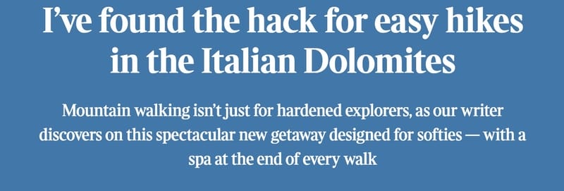 A screenshot from the magazine "The Times" showing what the Times New Roman font looks like in use.