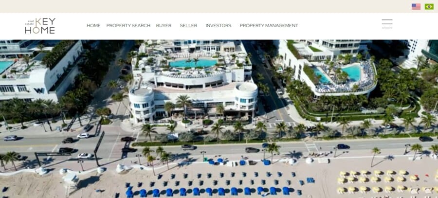 Key Home Real Estate website screenshot