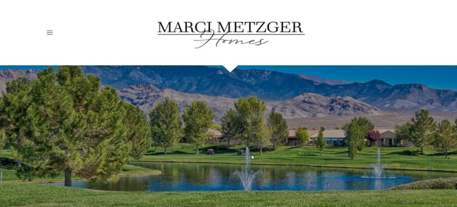 Marci Mertzger website screenshot