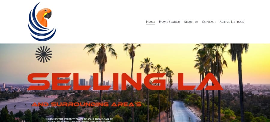 Parrot Real Estate website screenshot