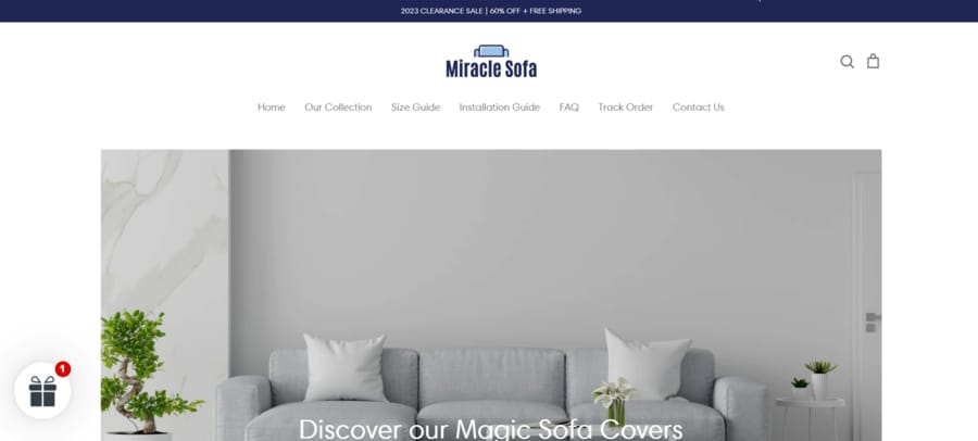 MiracleSofa website screenshot