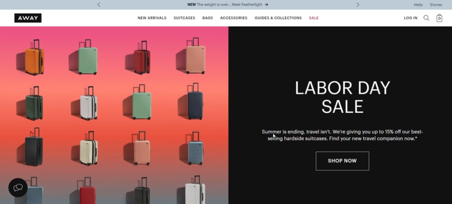 Away Travel website screenshot