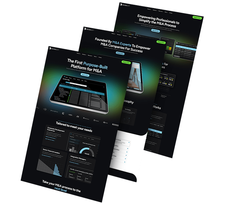 three pages from the devensoft website