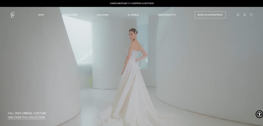 Galia Lahav website screenshot
