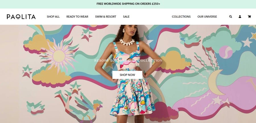 Paolita website screenshot