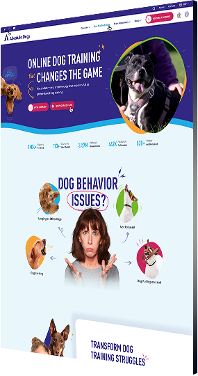 absolute-dogs-single absolute dogs web design single page