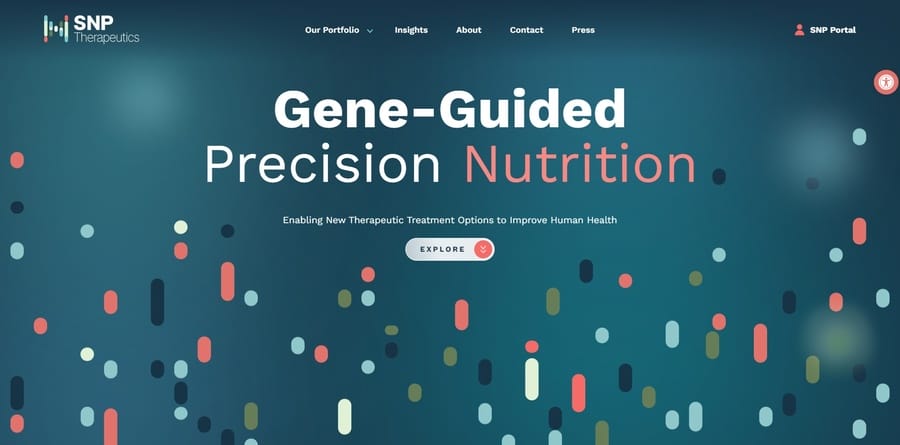 SNP Therapeutics website screenshot
