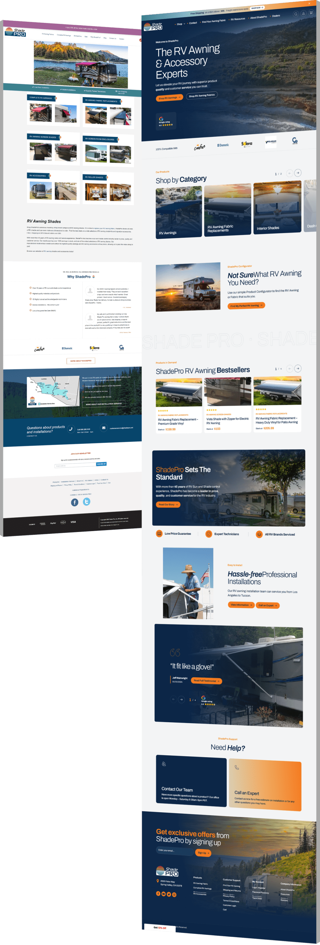 Image showing ShadePro's before and after design