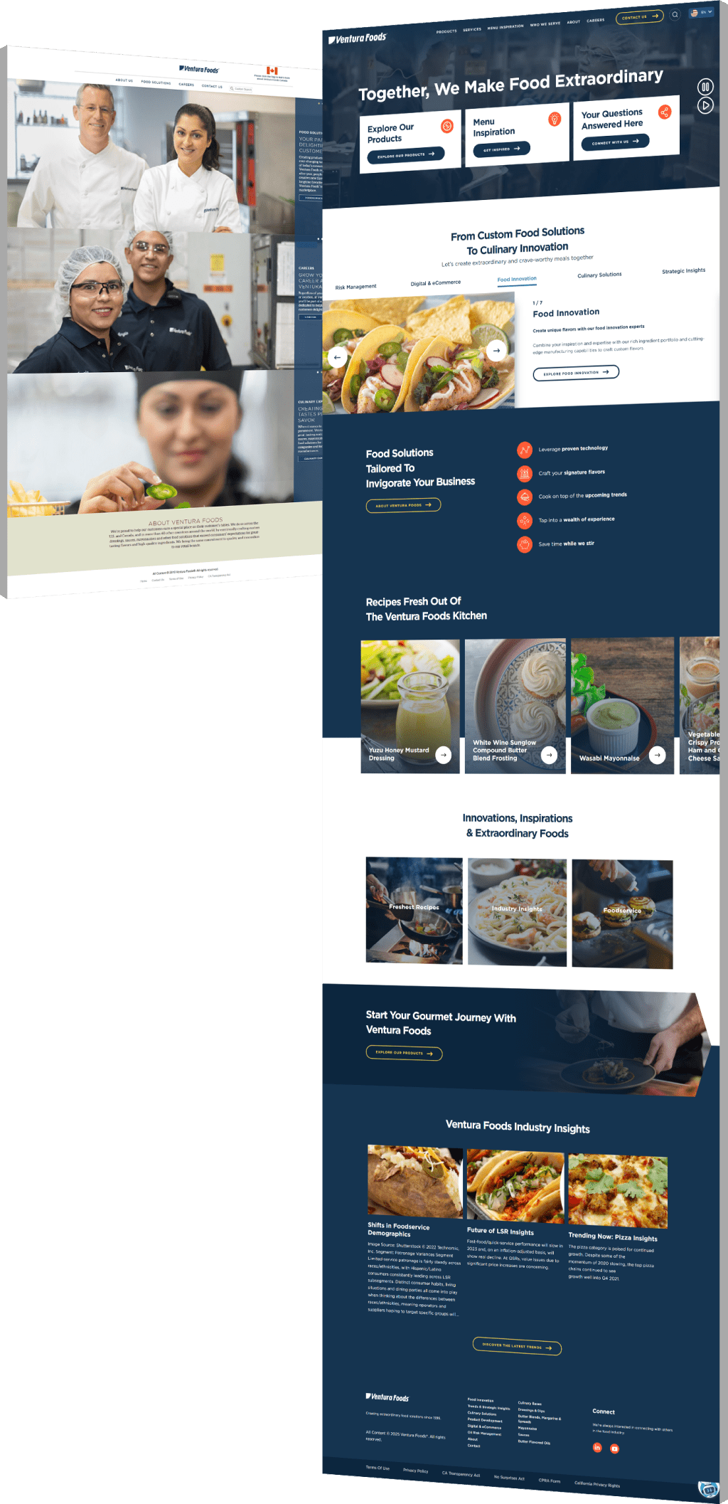 Image showing Ventura Foods' before and after design